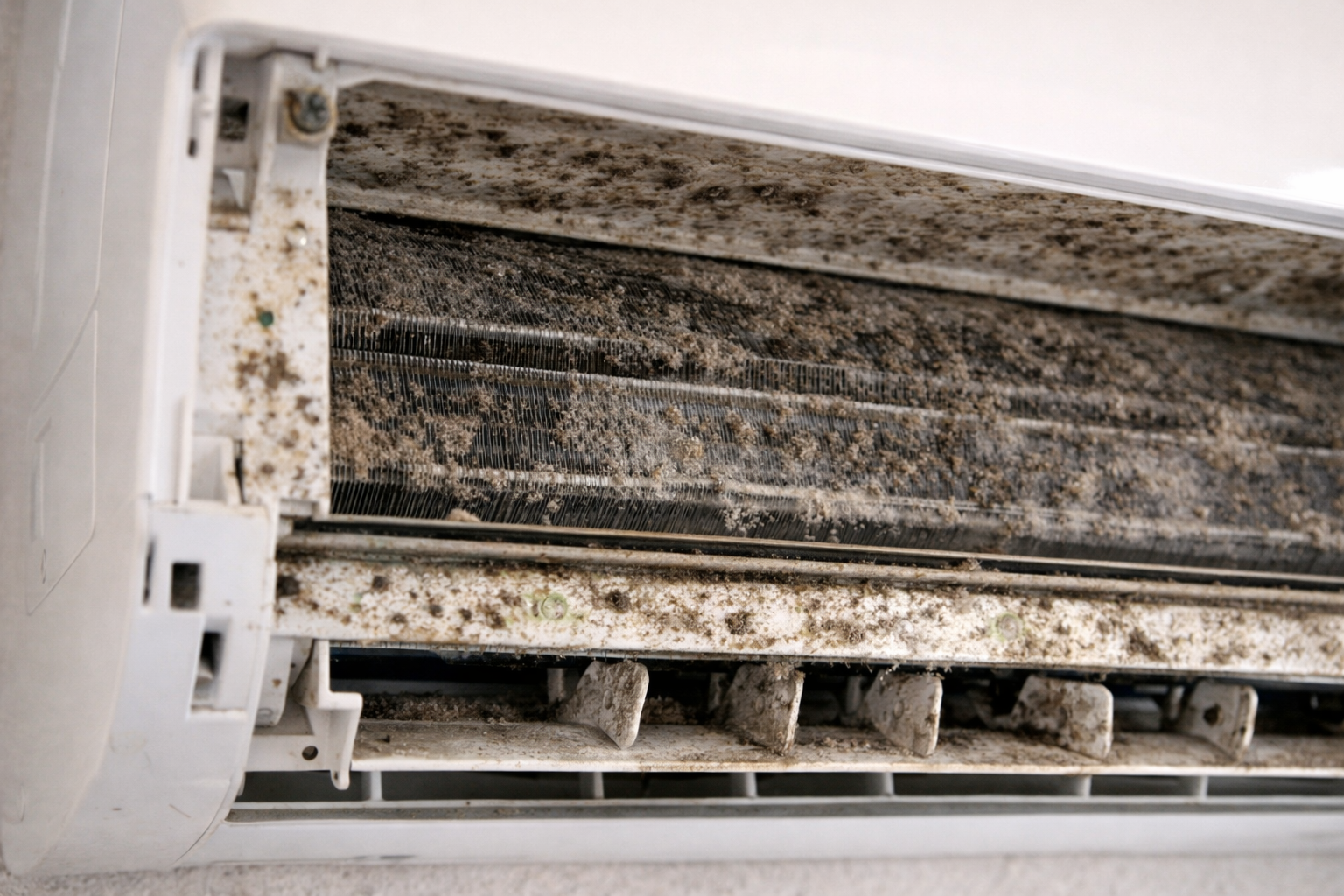 D&agrave;n lạnh b&aacute;m bụi d&agrave;y l&agrave; nguy&ecirc;n nh&acirc;n phổ biến khiến m&aacute;y lạnh m&aacute;t yếu v&agrave; hao điện.